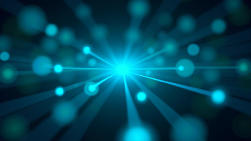 Digitales Netzwerk mit verbundenen Knoten und Linien, das das Zahlungssystem TARGET2 symbolisiert