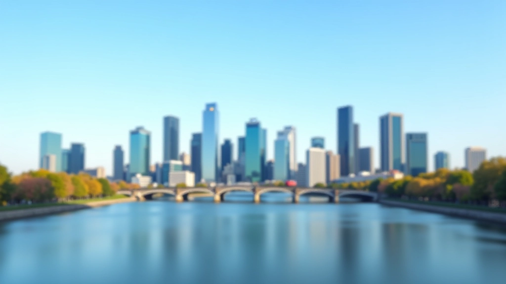 Moderne Skyline von Frankfurt mit dem Main River und Bankenviertel